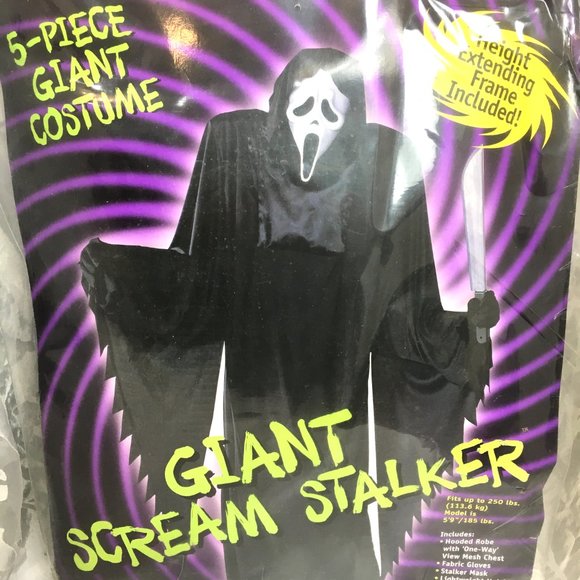 Scream Stalker Ghost Face Scream Giant  Costume NWT NOS Vintage Collectible - Picture 2 of 15